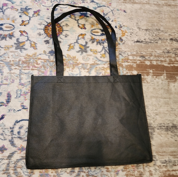 NWOT Hulu Black Tote with Green Print - Picture 2 of 6